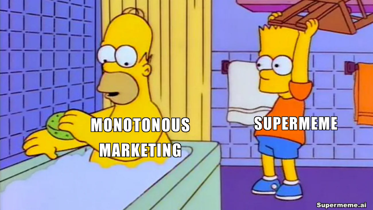 Supermeme.ai vision to break monotony in marketing with humor and memes