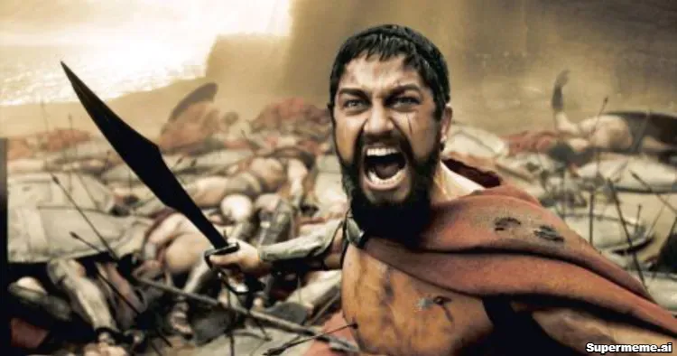 Film still used as a playful visual reference to the Greek root of the word meme