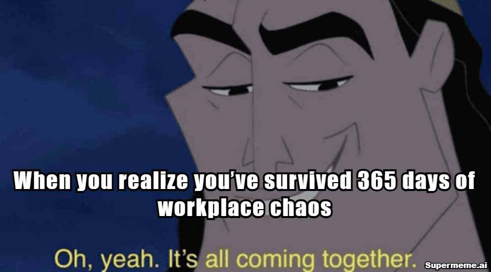 funny 1 year work anniversary meme 1